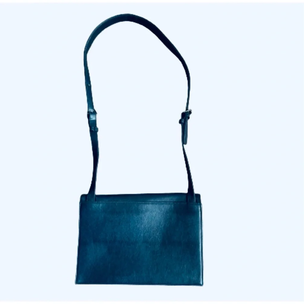 Matt and Nat Vegan Leather Navy Messenger Adjustable Stap Crossbody Purse